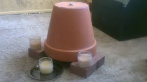 candle powered air heater diy radiant