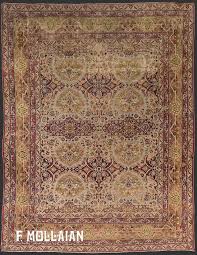 antique persian kerman ravar carpet n