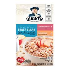 quaker instant oats lower sugar fruit