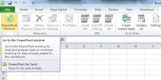 data sources into powerpivot for excel