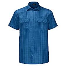 Buy Jack Wolfskin M Thompson Shirt Wave Blue Checks Online