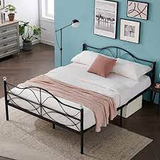 vecelo full size metal platform bed