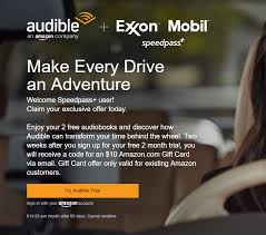 Simply fill out the form on this page including the recipient's name and email, a special. Expired Speedpass App Two Free Audible Audiobooks 10 Amazon Credit Works For Existing New Users Last Day Doctor Of Credit