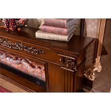 Classic Electric Fireplace Solid Wood