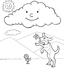 types of weather coloring page free