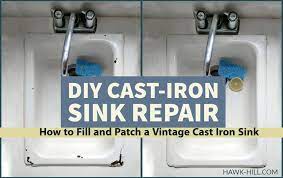 DIY Cast Iron Tub and Sink Repair: How to Fill and Patch | Hawk Hill
