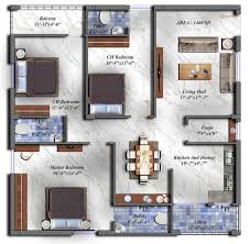 Floor Plan Design Three Bedroom House Plan