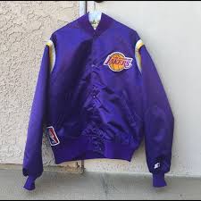 Celebrity jackets 80s los angeles lakers starter jacket $ 229.00 $ 139.00. Lakers Jacket Vintage Shop Clothing Shoes Online