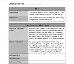 Components of a typical briefing paper The Best Way To Write A Creative Brief With Helpful Templates