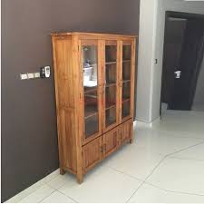 Display Cabinet In Solid Teak Wood