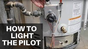 light your water heater s pilot flame