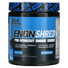engn shred pre workout with blue raz