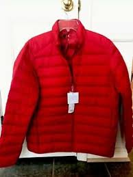Uniqlo Men Ultra Light Down Pocketable Parka Jacket Puffer Coat L Large Red Ebay