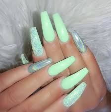 See more ideas about green nails, nails, manicure. Pinterest Prettiiegorgeous Nails Gel Nails Coffin Nails Long
