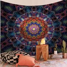 psychedelic tapestry wall hanging