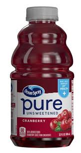 ocean spray pure unsweetened cranberry