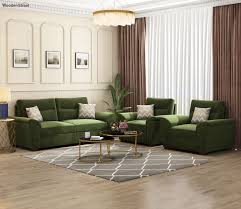 Buy Norvin Fabric Sofa Set Velvet