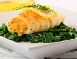 a lovely recipe for stuffed sole
