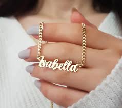 custom name cuban chain necklace 5mm