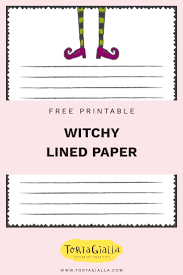 Free Printable Halloween Stationery Paper Tortagialla