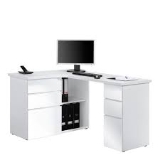 alpha corner computer desk icy white