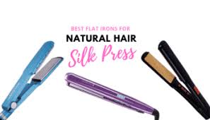 The right plate material both kimble and miller agree that when it comes to flat ironing natural hair, ceramic plates are a great option for their ability to evenly distribute heat while minimizing damage to the hair. 7 Of The Best Flat Irons For Natural Hair Silk Press
