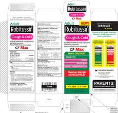 Robitussin Cough And Cold Cf Max Liquid Richmond Division