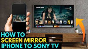 how to screen mirror iphone to sony tv