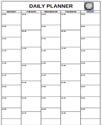 Printable Day Planner Sample 7 Examples In Word Pdf