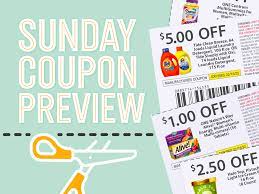 sunday coupon preview for 2 5 three