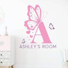 Personalised Wall Sticker Monogram With