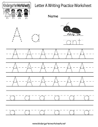Kindergarten Blank Writing Practice Worksheet Printable