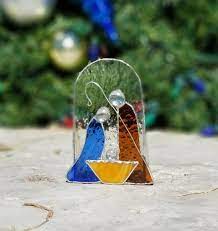Stained Glass 3d Nativity Scene