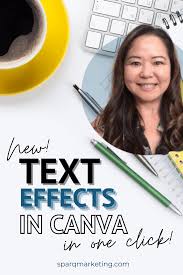 canva feature how to add text effects