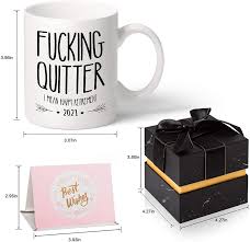 Here's a fun and unique goodbye gift basket. Quitter I Mean Happy Retirement Coffee Mugs Unique Retired Mugs Gift Ideas Funny Goodbye Farewell Going Away Gag Gift For Retiring Coworker Boss Family Funny Retirement Gifts For Women Men