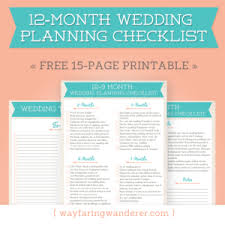 Wedding Planning Checklist Free Printable Wayfaring Wanderer Boone