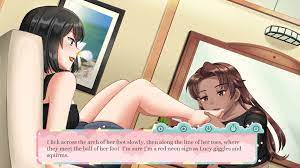 At Your Feet - lesbian foot fetish comedy dating sim