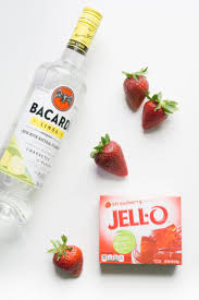 strawberry mint daiquiri jello shots