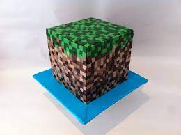 Minecraft Fondant Cake gambar png