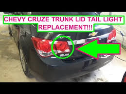 chevrolet cruze trunk lid tail light