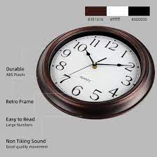Ticking Wall Clocks Battery Operated