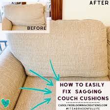 diy sagging couch cushion hack