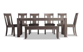 7 piece dining set and bench