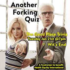 Oct 10, 2021 · come play cardinals trivia for a good cause with your favorite local sportswriters game time's looking to put together a trivia team. Another Forking Quiz The Good Place Trivia To Benefit Health Equity Intl 01 21 20