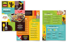 Food Beverage Brochures Flyers Word Publisher Templates