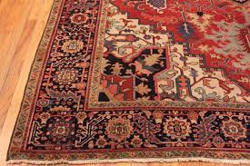 large antique persian heriz rug 72039
