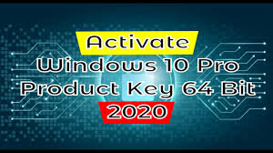 activate windows 10 pro key 64
