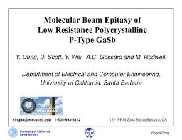 ppt molecular beam epitaxy of low