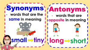 synonyms and antonyms meaning and
