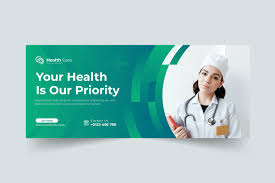 healthcare web banner design template